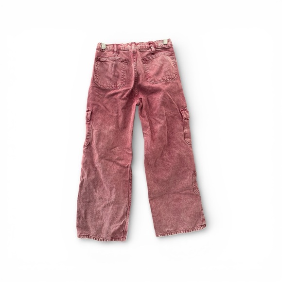 GAP Kids Red Washed Cargo Jeans - Picture 2 of 4